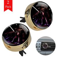 Space soldier two gold air freshener aromatherapy essential oil diffusers for car vent clip portable with four refill pads 1.33x1.83in