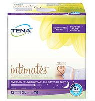 12 Count (1 Package) Tena Incontinence Underwear for Women, Overnight, Extra Large