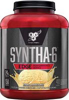 BSN SYNTHA-6 Edge Protein Powder, with Hydrolyzed Whey, Micellar Casein, Milk Protein Isolate, Low Sugar, 24g Protein, Vanilla Milkshake, 48 Servings