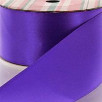 2.25" Regal Purple Double Faced Satin Ribbon 3yd