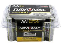 RAY-O-VAC ALAA24F Ultra Pro Alkaline Batteries, AA, 24/Pack