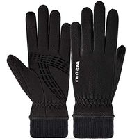 Yjdr Lightweight Running Gloves Warm Gloves Mittens Liners Women Men Touch Screen Gloves Cycling Bike Sports Compression Gloves for Winter Early Spring Or Fall (Color : Black)