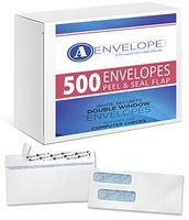 500 Double Window Security Envelope Peel & Seal Compatible with quickbooks Checks