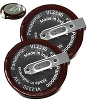 2PCS - Panasonic VL2330 Rechargeable, VL2330 - VL 2330, VL2330/HFN , 3V Lithium Coin Cell Battery …
