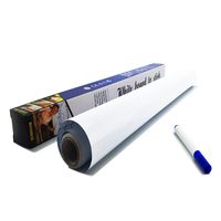 Self Adhesive Dry Erase Board - Whiteboard Paper - Stickers a Roll 17.7" x 78.7" Message Board Wallpaper Decal for School/Office/Home/Kid/Art/Decoration