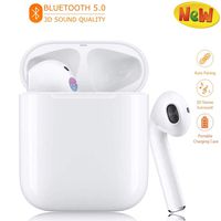 Bluetooth Cordless Headsets Wireless Earbuds Stereo Sound Earphones Mini Sports Headsets for iPhone Xs Max/XS/XR/X/8/7//6s for Galaxy Samsung S10/S9 Plus/S8/S7/IOS and Android Devices.