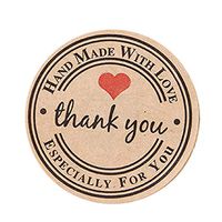 ThinIce Round Love Heart Thank You Stickers DIY Cake Baking Gift Box Labels Sticker Seals & Stickers