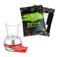 Revive Hangover Patches (6) with Spin The Shot Drinking Party Games - Natural Way for Hangover Prevention - Hangover Cure - Get 1 Spin Drinking Game - 6 Latex Free Natural Hangover Patches