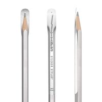 TIPS Sticker Stylus (6 Pack) New for iPhone iPad Samsung Galaxy Android and Other Popular Touchscreen Tablets Phones Monitors Laptops - Ballpoint Pen or Pencil Adaptor - Silver Stylus in Red Package