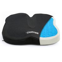 Orthopedic Seat Cushion with Memory Foam and Gel - Pain Relief for Pregnancy, Back, Sciatica, Coccyx and Tailbone | Support for Wheelchair Seat, Office Chair & Car