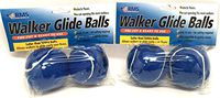RMS Walker Glide Balls - A Set of 4 Balls with Precut Opening for Easy Installation, Fit Most Walkers (Blue)