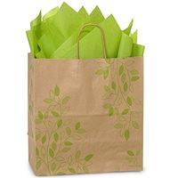 NW Ivy Lane Paper Shopping Bags - Filly Size - 13 x 7 x 13in. - 25 Pack