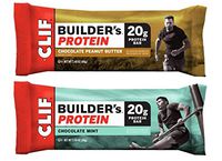 Bulk Buy Multipack Clif Builders Protein Bars - 18-Bar Variety Pack 9 Chocolate Mint, 9 Chocolate Peanut Butter