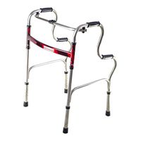LBYMYB Foldable Elderly Rehabilitation Auxiliary Double Curved Walker Elderly Walker 53×45×74(92) cm Wheelchair
