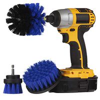 Tharv❤3Pcs Grout Power Scrubber Cleaning Brush Tub Cleaner Combo Tool Kit Dark Blue