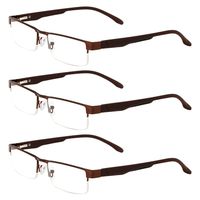 Zhhlinyuan 3pcs Men Women Reading Glasses Eyewear Readers Choose Your Magnification
