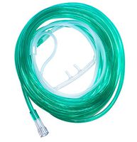 Westmed #0549 Adult High Flow Comfort Soft Plus Cannula with 14' Emerald Green Kink Resistant Tubing (Case of 25)