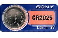 100 X Cr2025 Sony 3 Volt Lithium Coin Cell Batteries (On A Card)