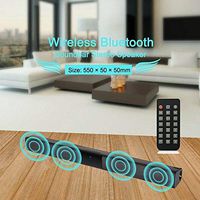 RONSHIN Wireless Bluetooth Sound Bar Speaker System TV Home Theater Soundbar Subwoofer 4 Speak Driver Remote Control