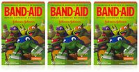 Band-Aid Brand Adhesive Bandages - Teenage Mutant Ninja Turtles - 20 Count Assorted Bandages Per Box - Pack of 3 Boxes