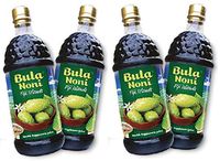 Bula Noni - 100% Certified Organic Noni (Morinda citrifolia) for Increased Energy & Body Health | No Additives, Vegetarian (Pack of 4) 1 Liter Bottles/ea, Rich in Antioxidant. DRINKNONI.COM