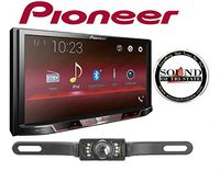 Pioneer MVH-300EX 7" Digital Multimedia Video Receiver (Does NOT Play CDs) w/CrimeStopper SV51301IR License Plate Style Backup Camera and a SOTS Air Freshener