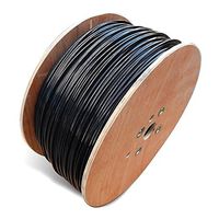 2 Pairs Aerial Telephone Cable with Steel Messenger 200M (656FT) Outdoor UV Proof & Weatherproof Wire