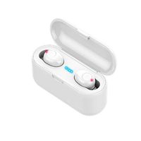 flowop True Wireless Earbuds, Mini Bluetooth 5.0 Headphones Charging Case Stereo Headset Waterproof in-Ear LED Display with Power Bank