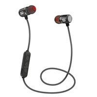 AutumnFall In-Ear Wireless Headphones Bluetooth 4.1 Stereo Sports Earbuds Magnetic Headset With Mic 2017 New (Black)