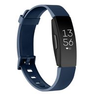 AK Soft TPU Wristbands Compatible with Fitbit Inspire HR/Fitbit Inspire/Fitbit Ace 2 Bands, Sports Waterproof Wristbands for Fitbit Inspire HR Fitness Tracker(Navy Blue, Small)