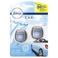 Febreze Car Air Freshener Linen & Sky (2 Count, 0.13 Oz)