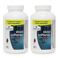 Member's Mark Stool Softener Docusate Sodium 100mg (2 Bottles (1200 softgels))