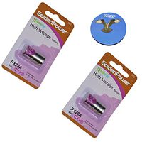 HQRP 2-Pack 6-Volt Battery for PetSafe RFA-18 RFA-18-11 fits PBC19-11043 PBC00-12724 PBC19-13095 Bark Control Receiver Dog Collar + Coaster