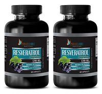 Immune System Booster - RESVERATROL Complex 1200 MG - Pure and Potent Ingredients - resveratrol Heart Health - 2 Bottles 120 Capsules