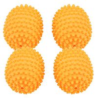 4Pcs/Set Dryer Balls Laundry Dryer Balls Reduces Clothing Wrinkles and Saves Drying Time Less Static Cling Clothes Cleaning Supplies for Home