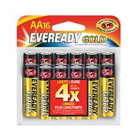 Eveready Gold Alkaline AA Batteries, 16 Count