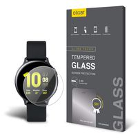 Olixar for Samsung Galaxy Watch Active 2-44mm Screen Protector, Tempered Glass - Easy Application - 9H Hardness Anti Scratch, Bubble Free, for Samsung Watch Active 2-44mm - Clear