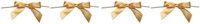 Reliant Ribbon Satin Twist Tie Bows - Small Ribbon, 5/8 Inch X 100 Pieces, Old Gold (Fоur Paсk)