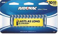RAY-O-VAC 82412CF Alkaline Batteries, AAA, 12/ Pack