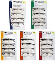 Foster Grant Men's Polarized Rick Rimless Reading Glasses (3) Pack + Bonus Reader (2.50)