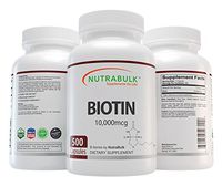 NutraBulk Biotin 10,000 mcg - 500 Count