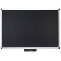 Justick by Smead, Premium Aluminum Frame Bulletin Board Black, 36"W x 24"H, with Electro Surface Technology, Black (02561)