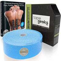 TapeGeeks Kinesiology Sports Tape (Blue, Bulk 2 inch x 115 feet)