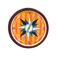 Camping Boy Scouts Outdoor Wildlife Childrens Party Supplies Paper Dessert Plates - 24 Pack