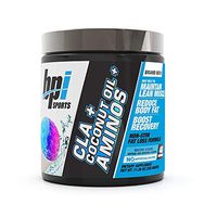 BPI Health CLA + Coconut Oil + Aminos, Non Stimulant Fat Loss Supplement Powder, Boost Weight Loss, Maintain Lean Muscle, Snow Cone, 40 Servings, 11.28 Ounce