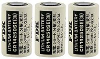 FDK CR14250SE 14250 1/2 AA 3V Lithium Hign Capacity 3 Batteries