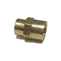 EDGE INDUSTRIAL Brass REDUCING Coupling 1/4" X 1/8" Female NPT FNPT Fuel/AIR/ Water/Oil/ Gas WOG