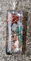 Hawaiian Healing Jewelry: Orgonite Pendant for Public Speaking (Lg Bar)
