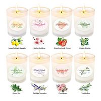 CREASHINE Scented Candles Gift Set,Aromatherapy Candle Gifts for Women Portable Glass Natural Premium Soy Wax Fragrance Essential Oils for Stress Relief Relaxation Birthday Gift - 8x2.5Oz