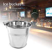 Sanmubo Mini Ice Bucket with Handle -33 4 Inches - French Fries Tin Pails -Fast Food Cutlery for Hotel Bar Office- Unique Goody Baskets, for Party Favors, Party Accessories and Decorations